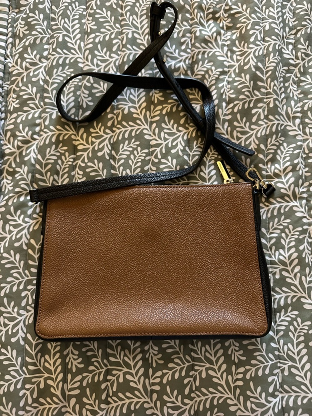 kate spade Leopard-Print Crossbody in Brown and Black - Picture 2 of 3
